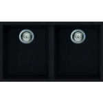 Elleci QUADRA350U 花崗岩廚房台下石盆 (黑色)